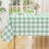 Rectangle Vinyl Tablecloth with Flannel Back, 52 x 70 in, 1