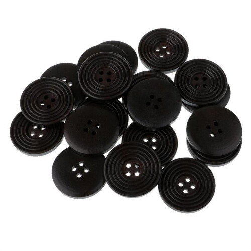 Trärunda 4-hålsknappar 30 mm – 20 st 1