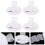 10St Handige Stethoscoop Id Clip Wit Plastic Dubbelzijdig Draagbaar 11