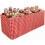 Fitted Square Tablecloth 34x34x30in 2-Pack Polyester 1