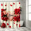 Roses Love Pattern Polyester Shower Curtain 70.8" x 70.8" 5