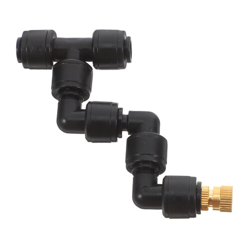 2Pièces Jardin Noir ABS Brumisation Fine Refroidissement 1