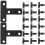 100Pièces Connecteurs D'angle T En Acier Noir Pour Tables 3