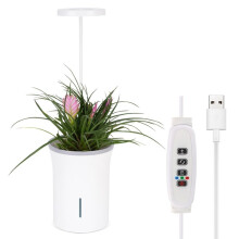 Binnenplanter Kweeklamp, Aarde en Hydrocultuur Dubbele Modus, Volledig Spectrum 9 Dimbare Niveaus Amerikaanse Stekker