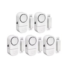 90db Draadloos Beveiligingsalarm Deur Raam Sensor Onafhankelijke Magnetische Openingssensor Verbeterde Veiligheid Thuis 5 Stuks