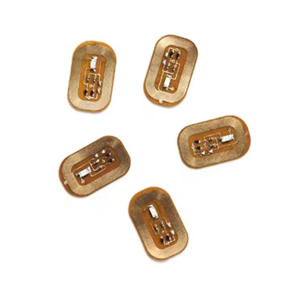 5Pcs NFC Flash Nail Sticker LED Bare Chip Intelligent Luminous Nail Lamp Nail Sticker Enhancement