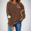 Dames Halloween-sweatshirt met griezelige spookprint, oversized model. 2
