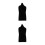 2Pièces Mannequin Corps Velours Noir Durable Élégante 10