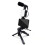 Mobile Phone Tripod Kit with Microphone LED Fill Vlog Video Making Kit for Live Recording Selfie Study A 1