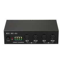 UM4x4 USB MIDI Interface 4 in /4 Out 64 MIDI Channels 4i/4o + Merge 2i4o MIDI Box 4x4