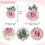 Set composto da corsage e boutonnière con rose rosa in seta, 2 pezzi 4
