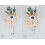 Set composto da corsage e boutonnière con rose rosa in seta, 2 pezzi 7