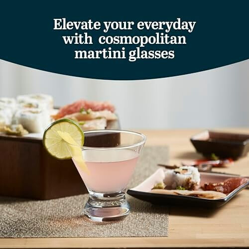 Σετ 12 ποτηριών Martini χωρίς στέλεχος, 8,25oz, κατάλληλα για πλυντήριο πιάτων 1