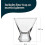 Σετ 12 ποτηριών Martini χωρίς στέλεχος, 8,25oz, κατάλληλα για πλυντήριο πιάτων 3