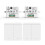 2PCS Wireless Light Wall  RF 433Mhz Relay Receiver with 2x 2Gang Panel  LED Remote Control for LED Lamp 1