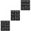 Schwarze PVC Badezimmer Etiketten Selbstklebend 7