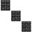 Schwarze PVC Badezimmer Etiketten Selbstklebend 11