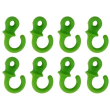 8 St Monkey Tail Stabilizer för Compoundbågar, Överlägsen Brusreducering, Mjuk Silikon, Svartgrön