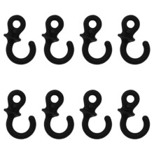 8pcs Monkey Tail Stabilizer for Compound Bows, Superior Noise Reduction, Soft Silicone, Black Black
