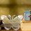 Placa de mesa em acrílico com borboleta para a mãe – 15x1,5cm, 5