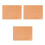 3Pièces Tapis De Couture Gravure Double Face A4 Orange En PP 10