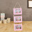 Pink Wood Triple Photo Frame Wall Hanging Set 8