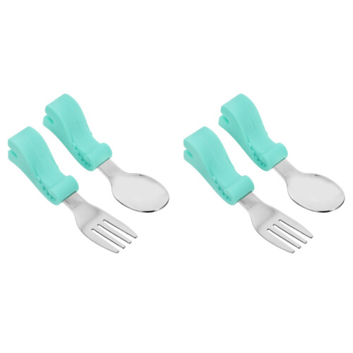 2Stk Gabel Set, Lebensmittelecht, Bunt, Baby 2