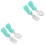 2Stk Gabel Set, Lebensmittelecht, Bunt, Baby 4