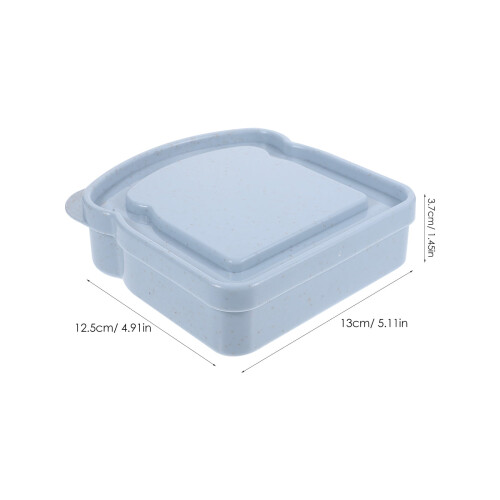 Wheat Straw Sandwich Container with Lid (5 pcs) 1