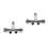 2Pièces Valve D'angle Double En Cuivre Argentée Pour Douche Wc 8