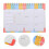 3Pièces Cahier Planning Hebdomadaire Multi Couleur Couverture Rigide 11