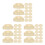45Pcs Beige Covers Plastic Protective Guards for Home Use 4