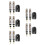 10Pièces Valve Tubeless Presta Alliage Kit Pour 7