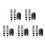 10Pièces Valve Tubeless Presta Alliage Kit Pour 9