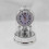 Retro Round Desk Clock in Silver or Gold 4