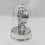 Retro Round Desk Clock in Silver or Gold 5