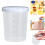 Plastic Small Measuring Cup with Scale K 100 Ml with Lid, Food Storage 2