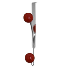 Over-the-Door Iron Hook Rack Easy Install,Heavy-Duty Metal Hooks for Coats,Hats Perfect for Bedroom, Bathroom Storage A