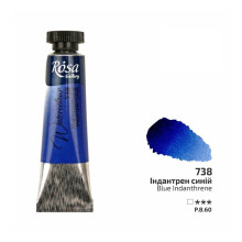 Rosa Gallery Blue Indanthrene Watercolour Paint Tube - 10ml, Artist Quality