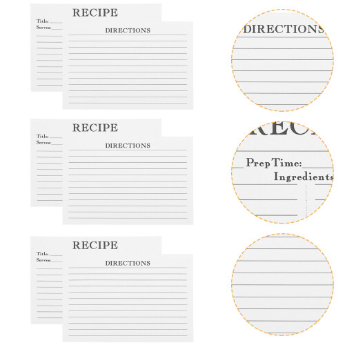 250Pièces Cartes Alimentaires Papier Compactes Décoratives 1