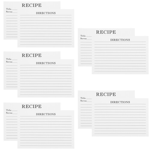 250Pièces Cartes Alimentaires Papier Compactes Décoratives 2