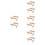 8Pcs Professional Beekeeping Frame Holder Clamp Steel Hive Tool 10