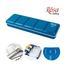 Rosa Gallery Empty Metal Case - Indigo, Holds 21 Full Pan Watercolours
