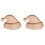 2Pièces Plateau Bois Clair Dessert Rangement Pour Noël 4