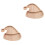 2Pièces Plateau Bois Clair Dessert Rangement Pour Noël 5