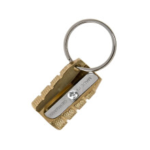 Mobius & Ruppert (M+R) Single-Hole Brass Bullet Sharpener with Keychain Hole