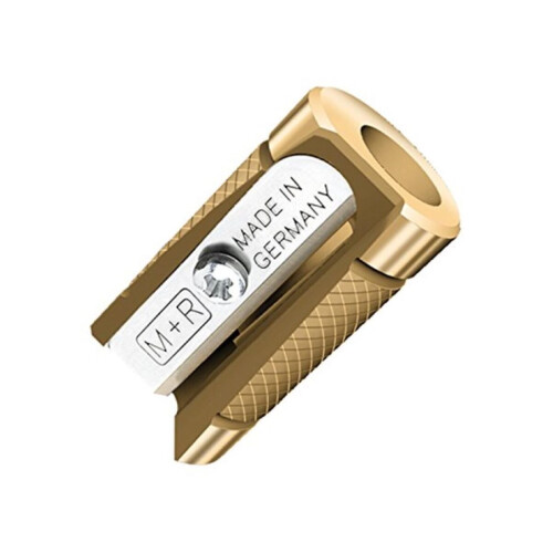 Mobius & Ruppert (M+R) Castor Brass Pencil Sharpener – Extra-Long Tip German Precision