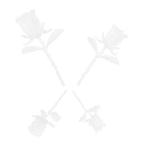 8Ensembles Fleurs Résine Blanches Artisanat Remplissage Epoxy DIY 2