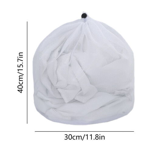 Drawstring Mesh Laundry Wash Bag – Large, Machine Washable, Compatible with Washer & Dryer, for Bras, Socks, Sweaters 2
