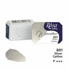 Rosa Gallery Silver Watercolour Paint Pan - 2.5ml, Artist Quality